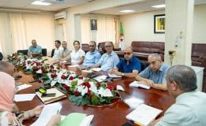 اجتماع تنسيقي لمجلس مديرية الجامعة الموسع برئاسة مدير الجامعة 1