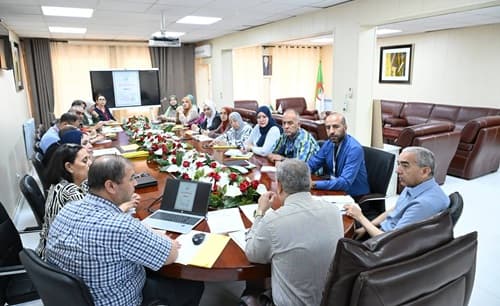 اجتماع تنسيقي لمتابعة مسار اعتماد نظام إدارة الجودة ISO 9001 بجامعة التكوين المتواصل ديدوش مراد 1