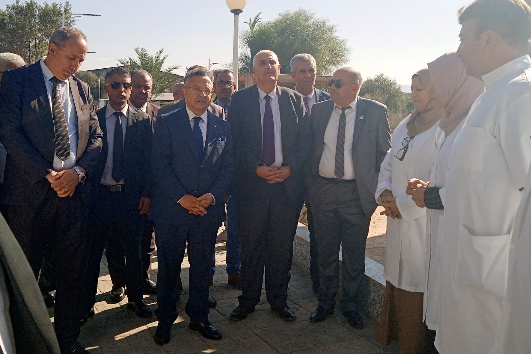 زيارة وزير التعليم العالي والبحث العلمي البروفيسور كمال بداري لجامعة هواري بومدين للعلوم والتكنولوجيا بباب الزوار