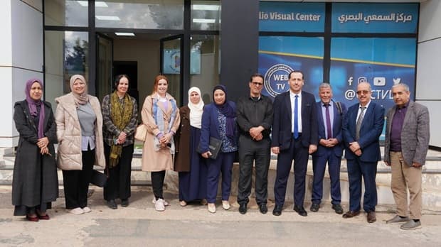 زيارة مدير المدرسة العليا للتجارة لجامعة التكوين المتواصل