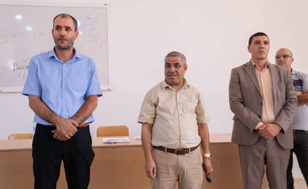 زيارة مدير الجامعة لمركز بوزريعة